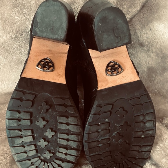 Ariat Ladies Ready To Go Equestrian Black Carbon Full Grain Leather Ankle Boots - Picture 3 of 11